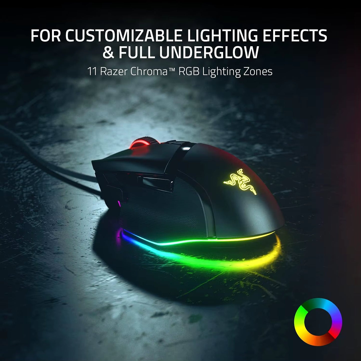 Original Basilisk V3 Wired Gaming Mouse Gamer 26000 DPI Optical Sensor E-Sports with RGB Lighting for PC Laptop