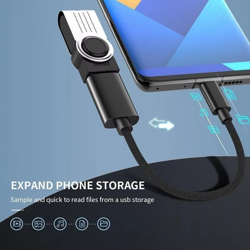 Universal Usb to Type C Adapter for Mobile Mini Type-C Jack Splitter Smartphone USB C Connectors OTG Converter Type-C