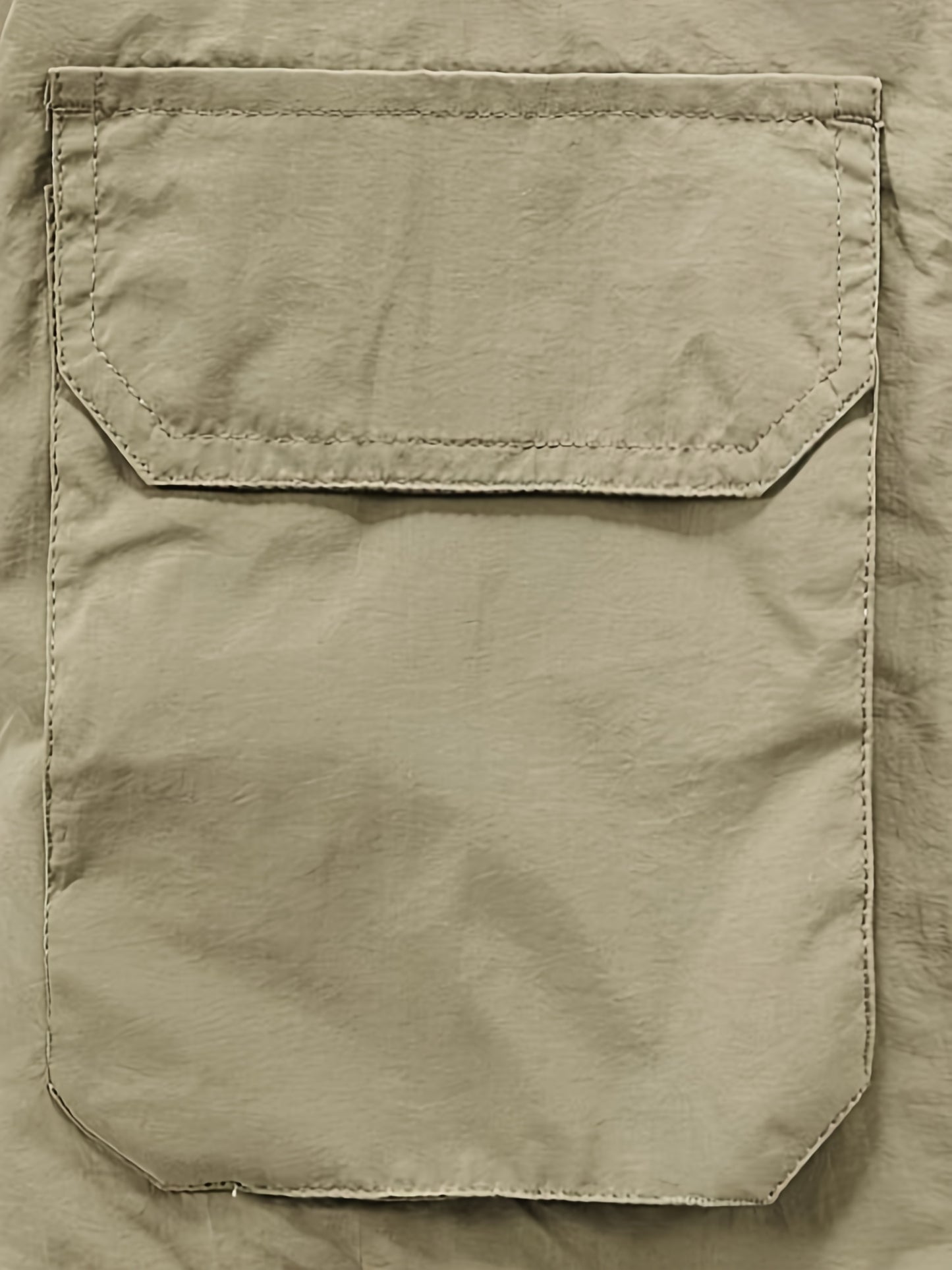 Multi Pockets Reversible Cargo Vest, Men's Casual Outwear Stand Collar Zip Up Vest For Outdoor Fishing Photography