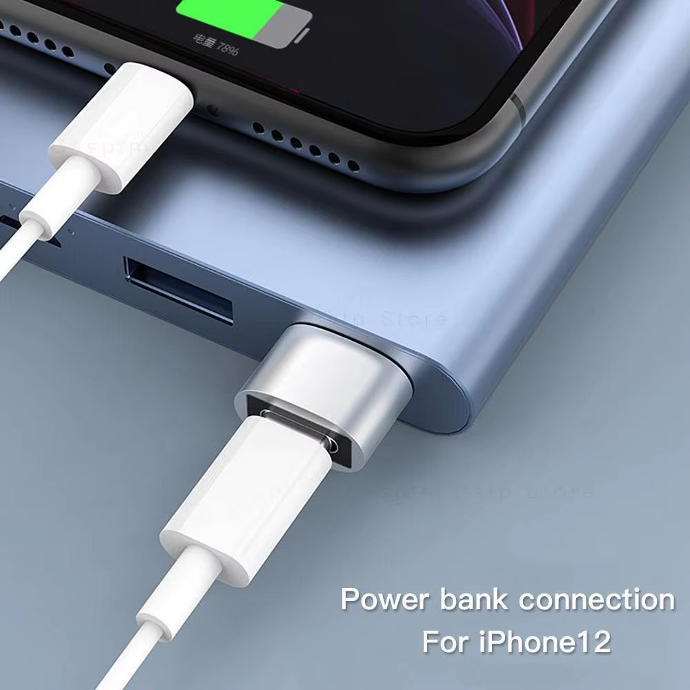 2PCS Charger Adapter for Iphone 14 13 12 11 Pro Max USB Type-C Adapter Type C USB-C Converter USB to Type C OTG Adapter Cables