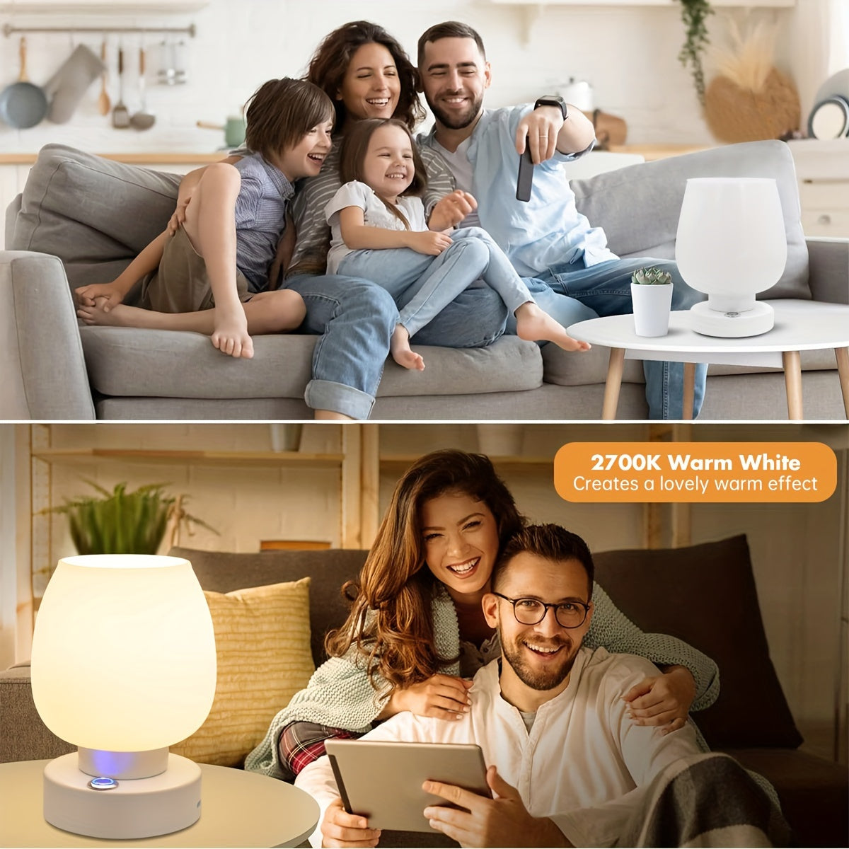 Rechargeable LED Desk Lamp with 3 Color Modes, Adjustable Brightness, Eye-Care Reading Light for Bedroom and Office