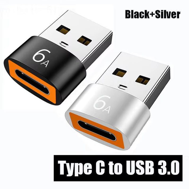 2PCS Charger Adapter for Iphone 14 13 12 11 Pro Max USB Type-C Adapter Type C USB-C Converter USB to Type C OTG Adapter Cables