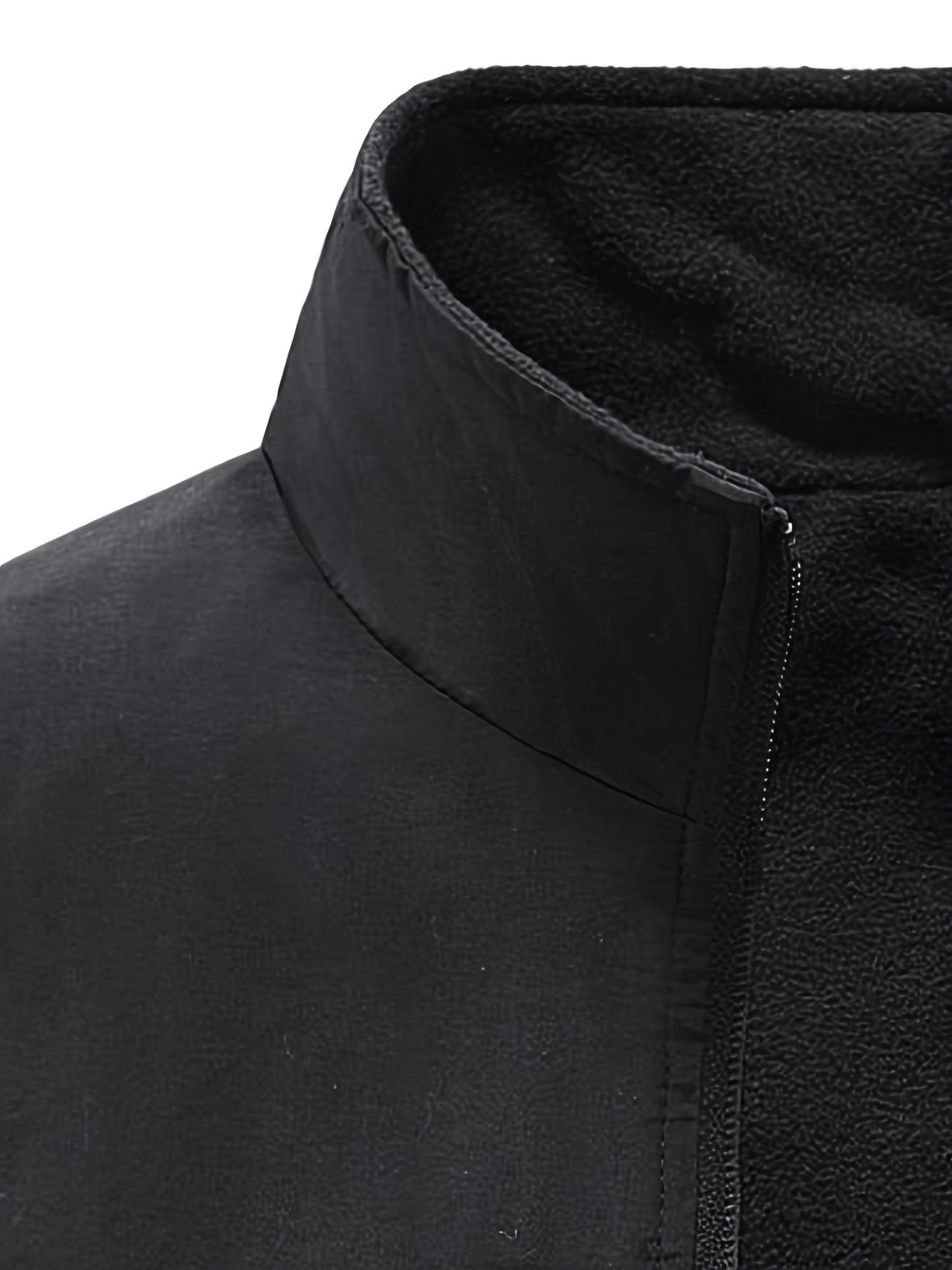 Multi Pockets Reversible Cargo Vest, Men's Casual Outwear Stand Collar Zip Up Vest For Outdoor Fishing Photography