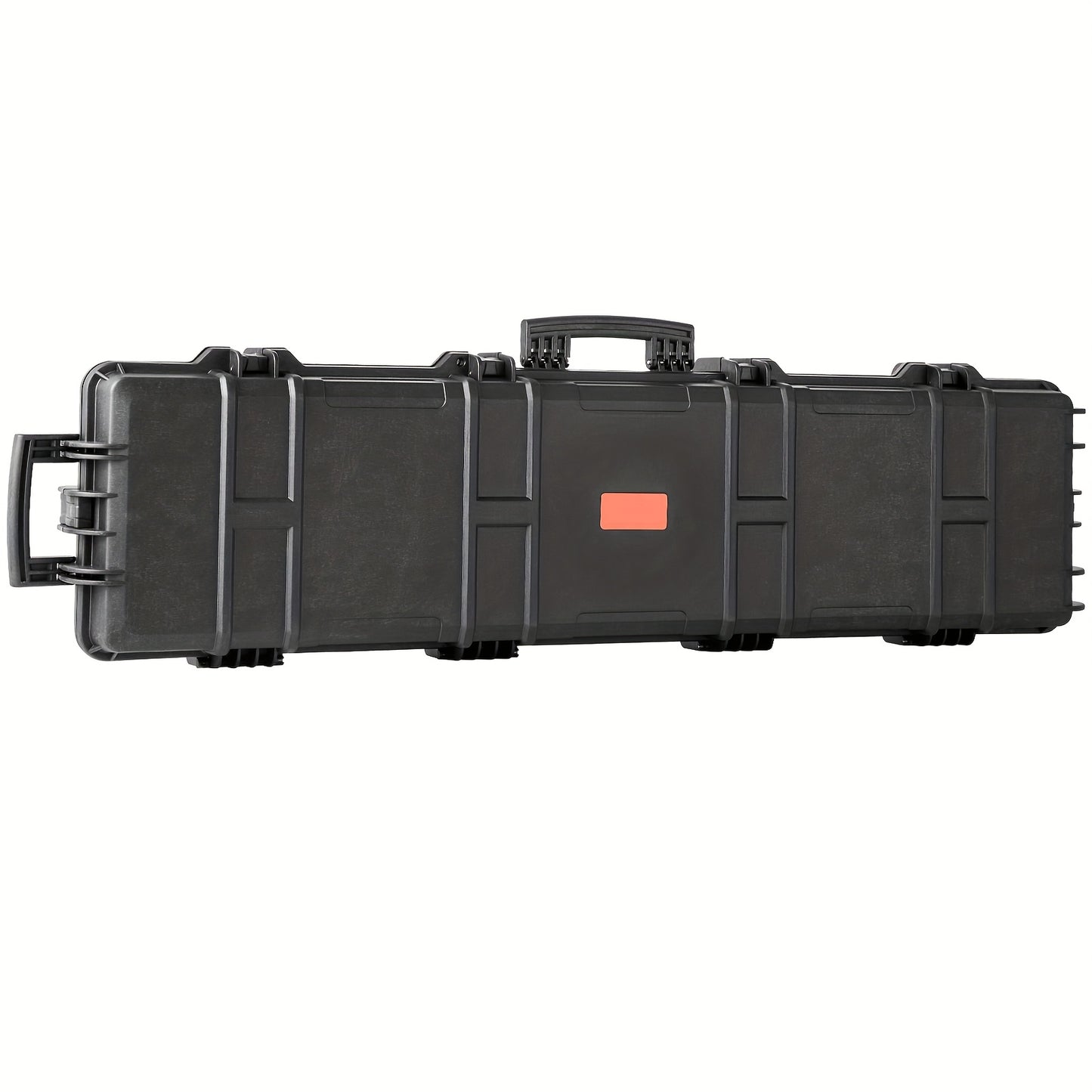 VEVOR 127.0cm Lockable Rifle Case with Wheels, 3-Layer Fully-Protective Foam, High Quality & Crushproof Hard Gun Case for Two Rifles/Shotguns & Airsoft Guns - Hunting & Fishing Gear, Gun Accessories