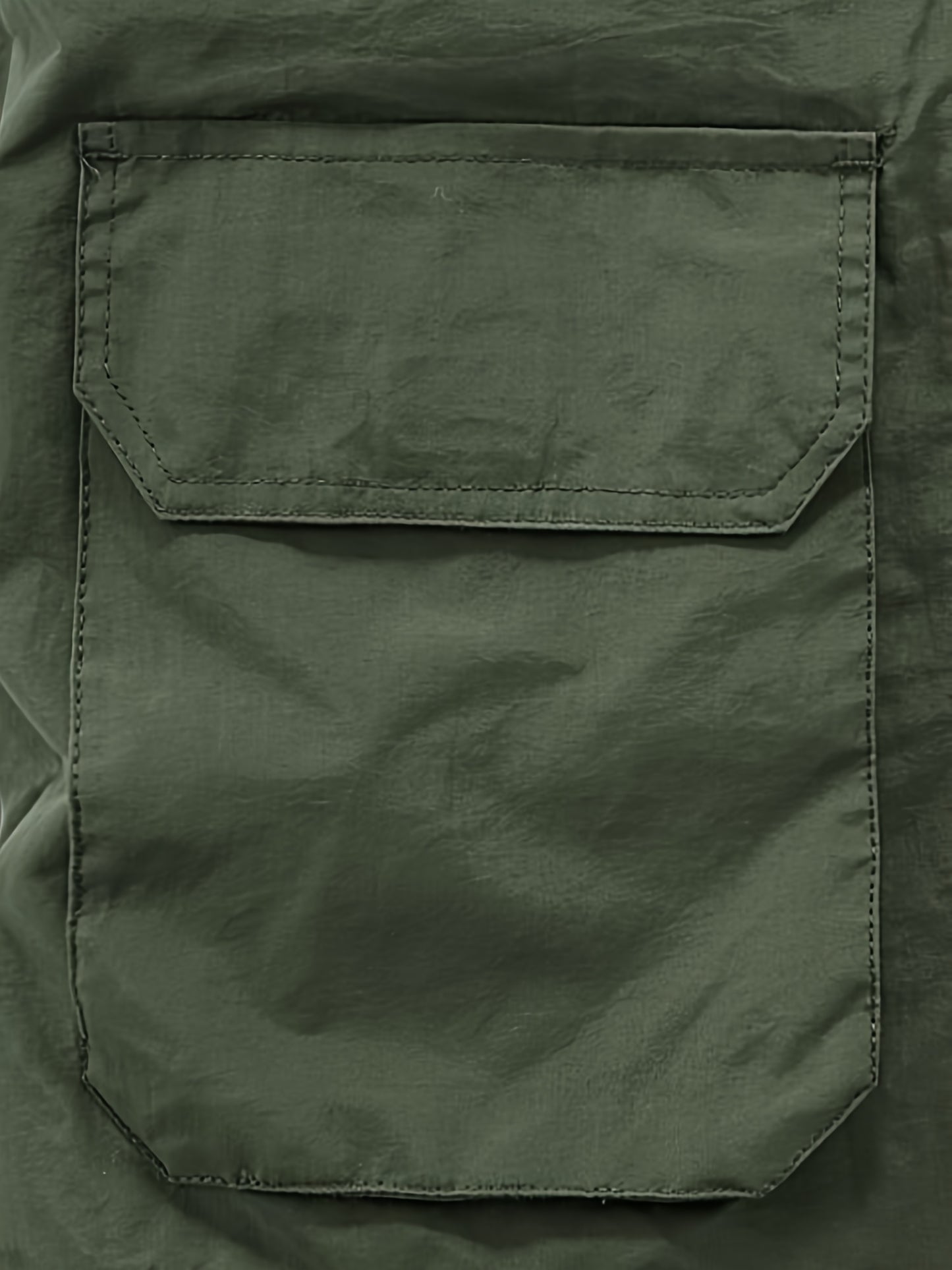 Multi Pockets Reversible Cargo Vest, Men's Casual Outwear Stand Collar Zip Up Vest For Outdoor Fishing Photography