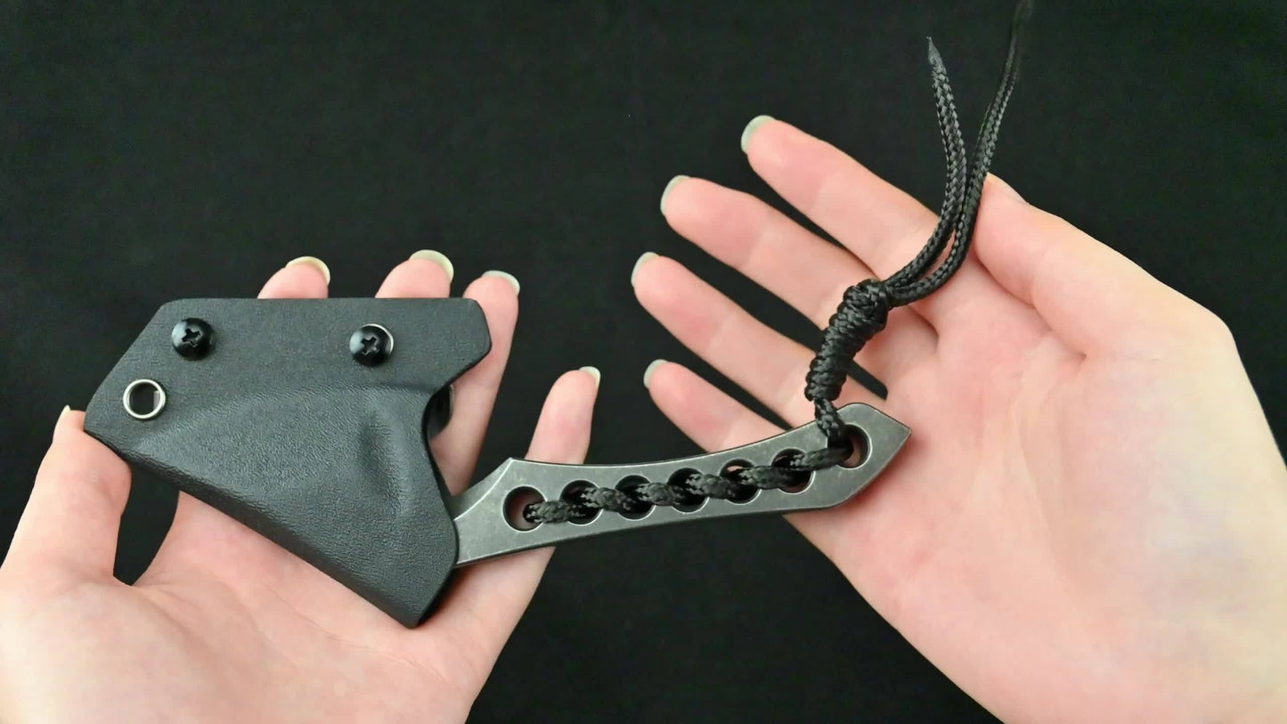 High Quality Mini Axe 9cr18mov Steel Fixed Blade Knife EDC Tool Small Knife Hiking Fishing