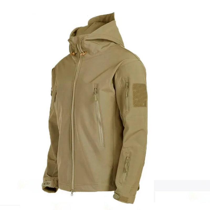 Winter Autumn Tactical Jacket Suit Men Army Softshell Tactical Waterproof Jackets Fishing Hiking Camping Climbing Fleece Jacket