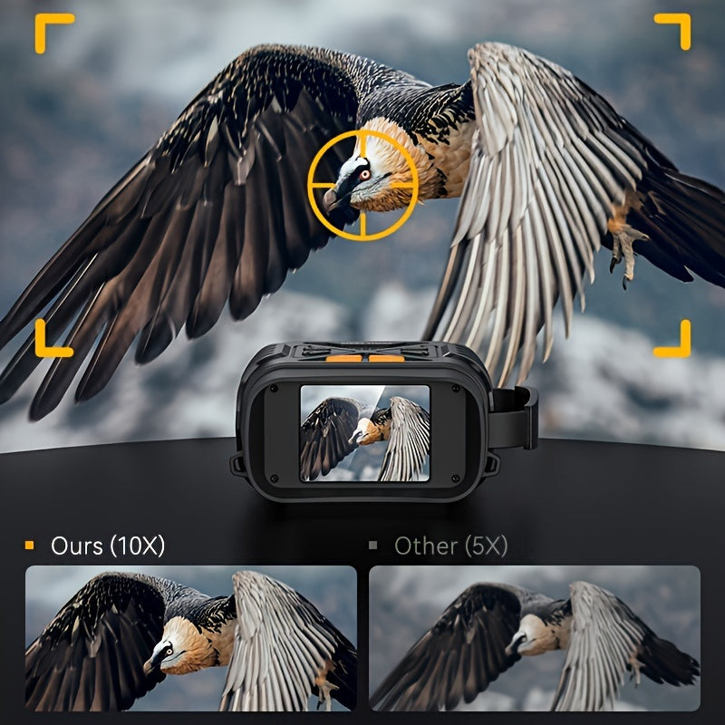INSKAM 2.8" HD Digital Night Vision Device with 1080p Video Recording - Black Plastic Outdoor & Camping Binoculars, Up to 800m Night Vision, Battery/USB Powered, High Measurement Accuracy, Rechargeable Lithium Battery, for Hu