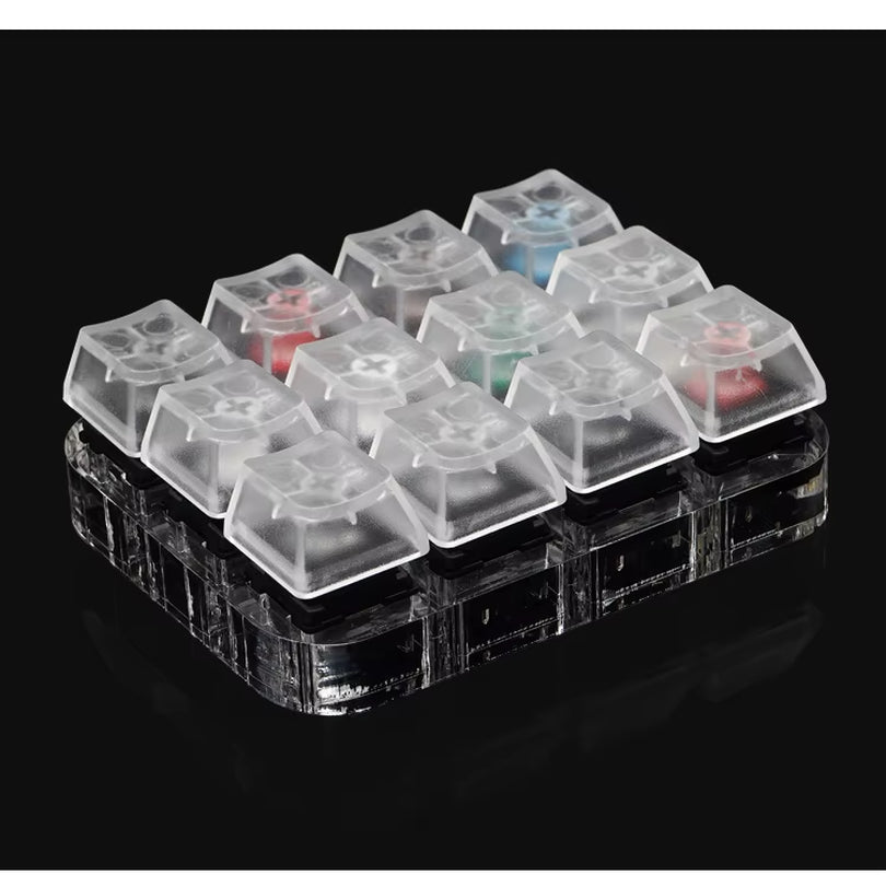 Switch Tester Cherry MX Kailh Switches Black Red Brown Blue 4 6 8 9 12 Key Translucent Keycaps Mechanical Keyboard Tester