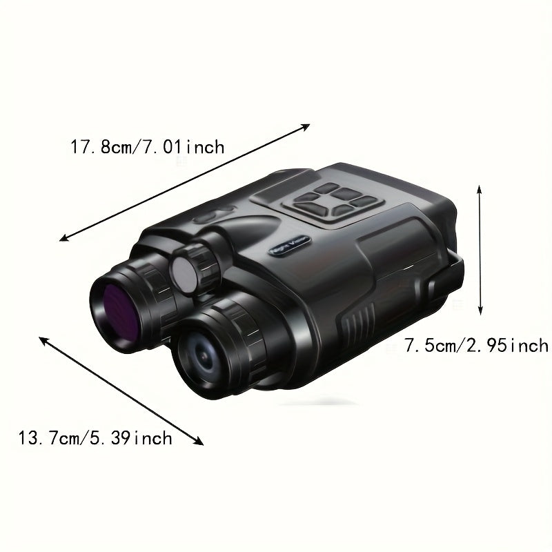 Upgraded 8x 4K Ultra HD Digital Night Vision Binoculars, 3-inch High Resolution Display, 5000mAh Battery And Safe And Reliable Tactical Flashlight - Perfect for Outdoor Night Adventures And Wildlife Spotting, Great Gift for M