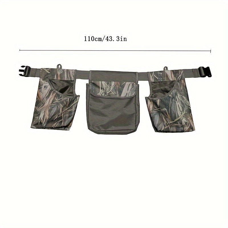 Tactical Waist Pack, Durable ABS Fabric, Adjustable Outdoor Activity Belt with Multiple Pockets, Lace Embellishment, Mixed Color