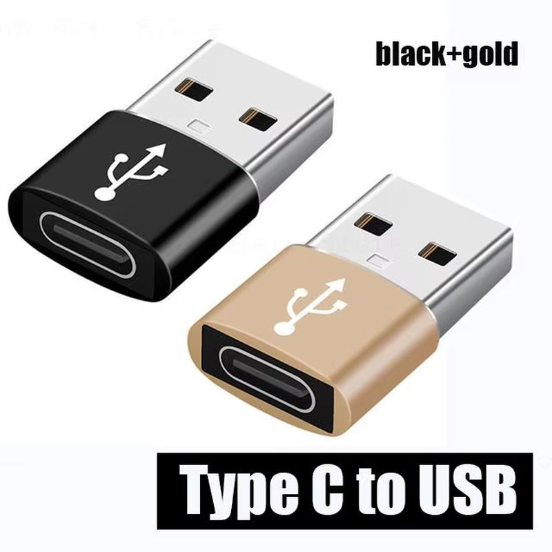 2PCS Charger Adapter for Iphone 14 13 12 11 Pro Max USB Type-C Adapter Type C USB-C Converter USB to Type C OTG Adapter Cables
