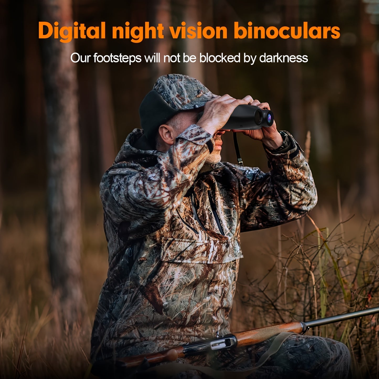 Night Vision Binoculars, Night Vision Goggles, Infrared Night Vision, HD Display Screen, Photo and Video Storage on 32GB TF Card, Head Mounted Hunting Binoculars for Travel & Outdoor Hunting