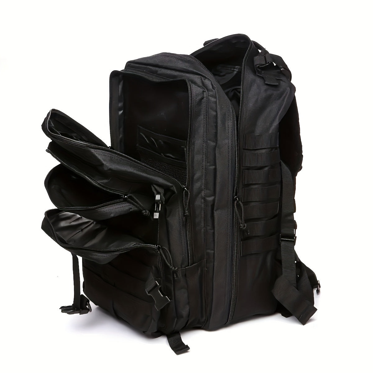 Waterproof Outdoor Backpack for Hiking, Fishing & Hunting - Durable Oxford Cloth, Camo Design, 25L/50L Capacity, Zip Closure