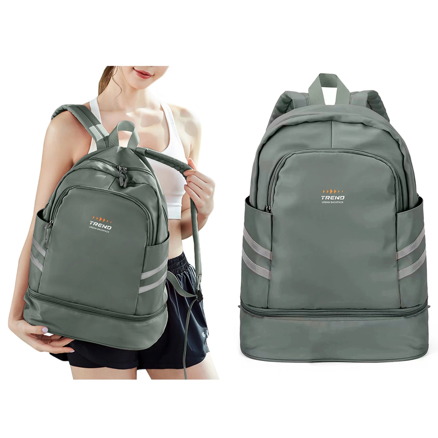 Gym Backpack for Women with Shoes Compartment & Wet Pocket Lightweight Large Travel Backpack Waterproof Sports Backpack Gym Bag