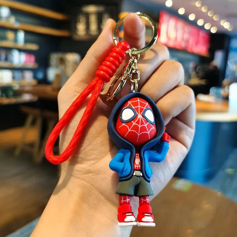 Marvel Spider-Man keychain cartoon comic book Avengers series keyring cool keychain Widget friend gifts