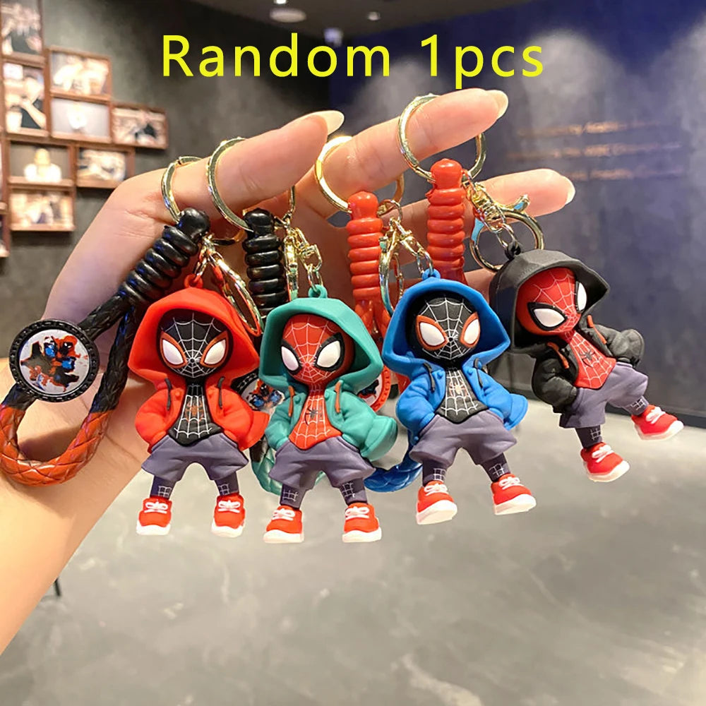 Marvel Spider-Man keychain cartoon comic book Avengers series keyring cool keychain Widget friend gifts