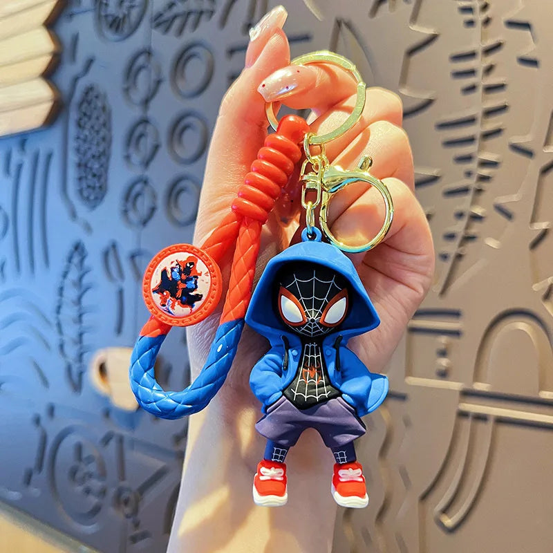 Marvel Spider-Man keychain cartoon comic book Avengers series keyring cool keychain Widget friend gifts
