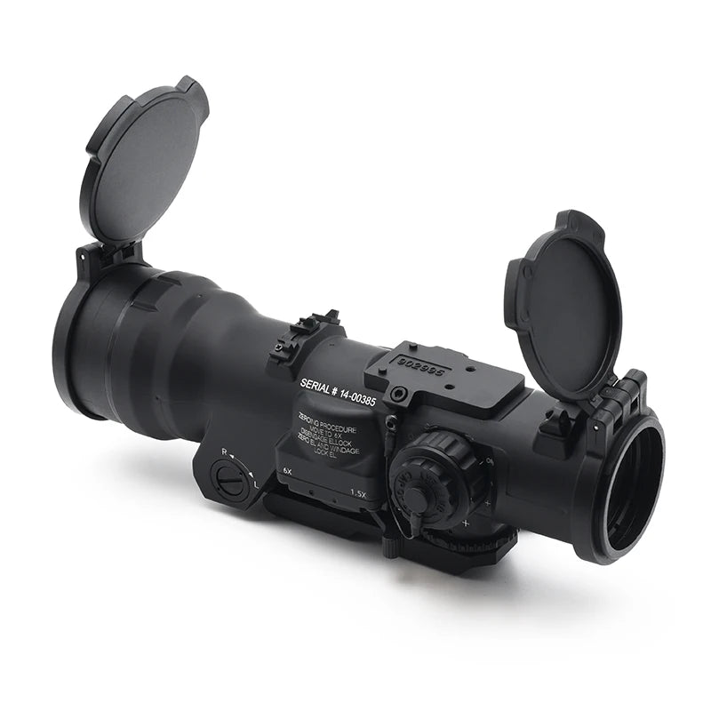 Tactical RifleScope NEW DR1.5-6x Fixed Dual Field of View Milspec Red Illmination Red Dot Sight Scope For Hunting with Killflash