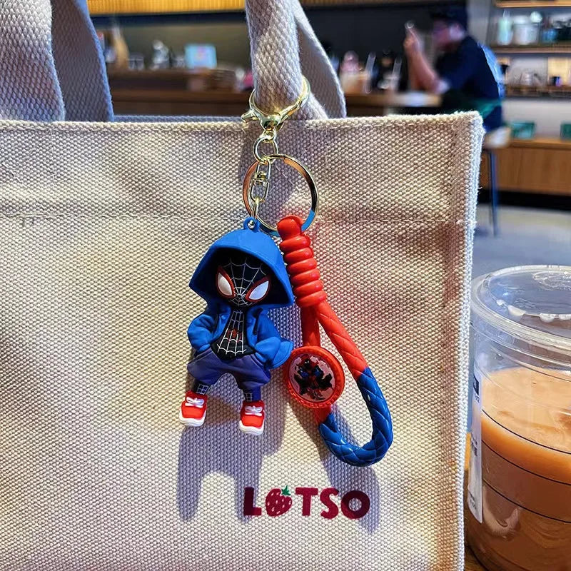 Marvel Spider-Man keychain cartoon comic book Avengers series keyring cool keychain Widget friend gifts