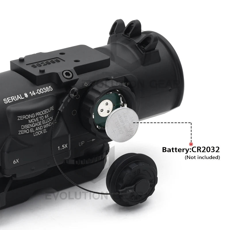 Tactical RifleScope NEW DR1.5-6x Fixed Dual Field of View Milspec Red Illmination Red Dot Sight Scope For Hunting with Killflash
