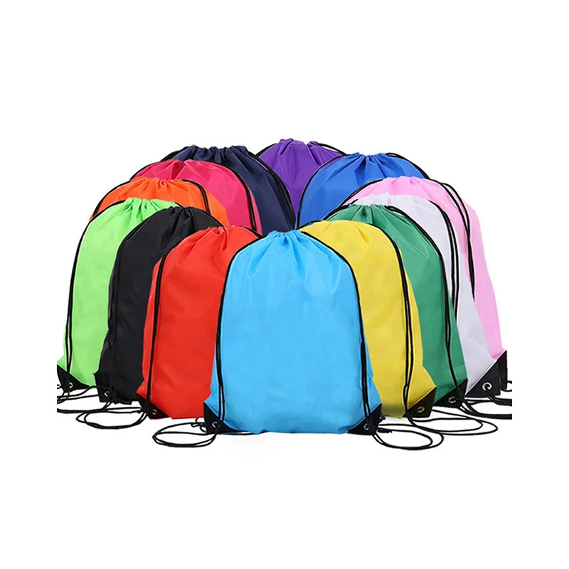 Gym Drawstring Shoe Bag,Clothes Cycling Backpack,Waterproof Belt Nylon Portable Sports Bag