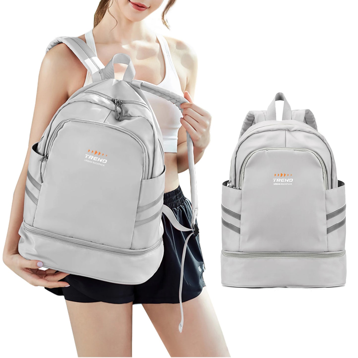 Gym Backpack for Women with Shoes Compartment & Wet Pocket Lightweight Large Travel Backpack Waterproof Sports Backpack Gym Bag