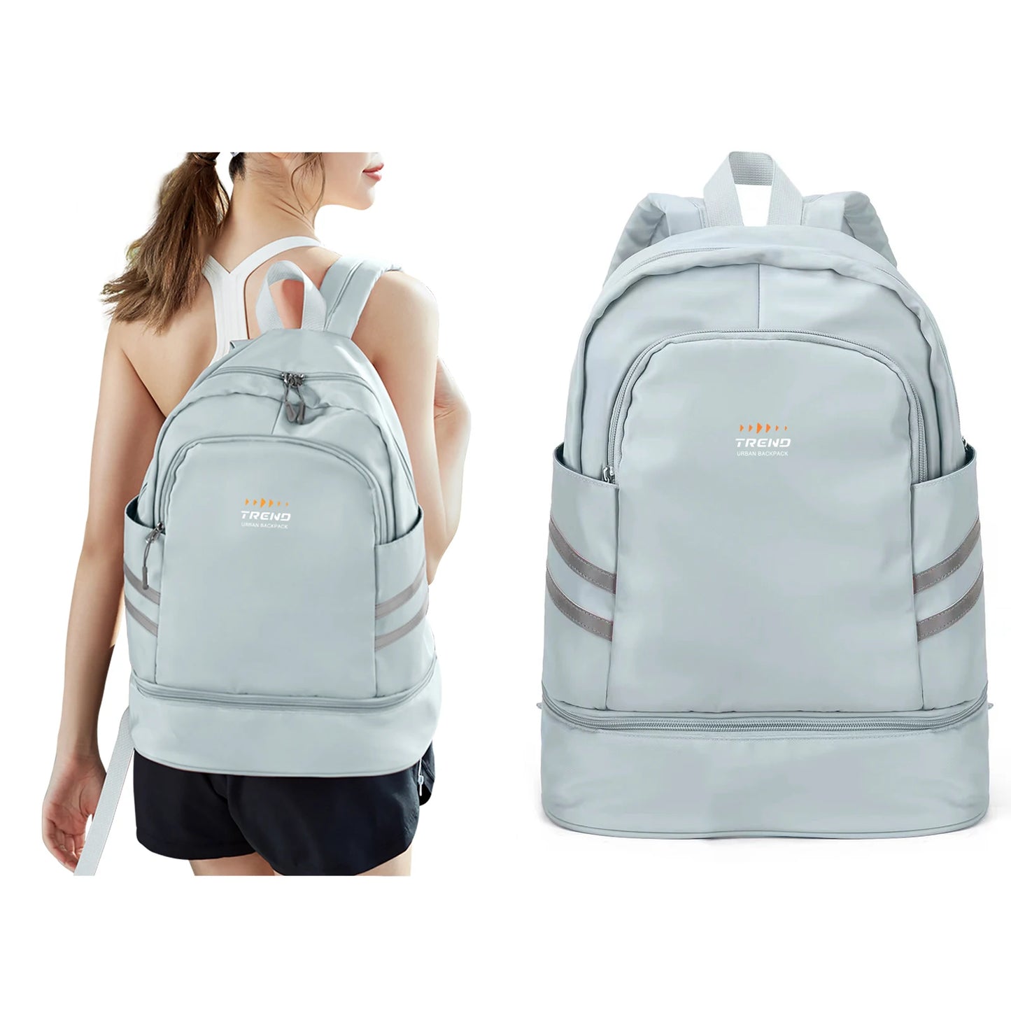 Gym Backpack for Women with Shoes Compartment & Wet Pocket Lightweight Large Travel Backpack Waterproof Sports Backpack Gym Bag