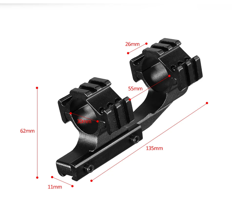 FIRE WOLF 1.5-4X30 Hunting Tactical Optical Rifle Scope with Red Green Illuminated Cross Turret lock Scope Range Airsoft Mirror