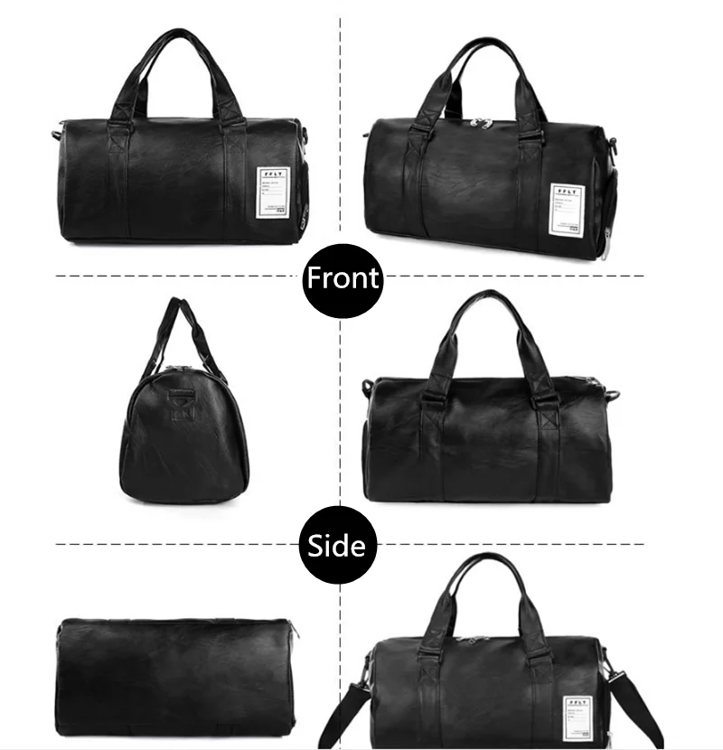 Gym Bag Leather Sport Bags Dry Wet Bags Men Training for Shoes Fitness Yoga Travel Luggage Shoulder Sac De Sport Bag weekend bag