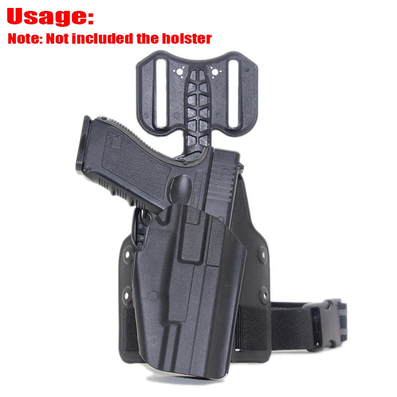 Tactical Drop Leg Platform for Pistol Holster Drop Leg Adapter Thigh Panel Paddle Airsoft Hunting Accessories