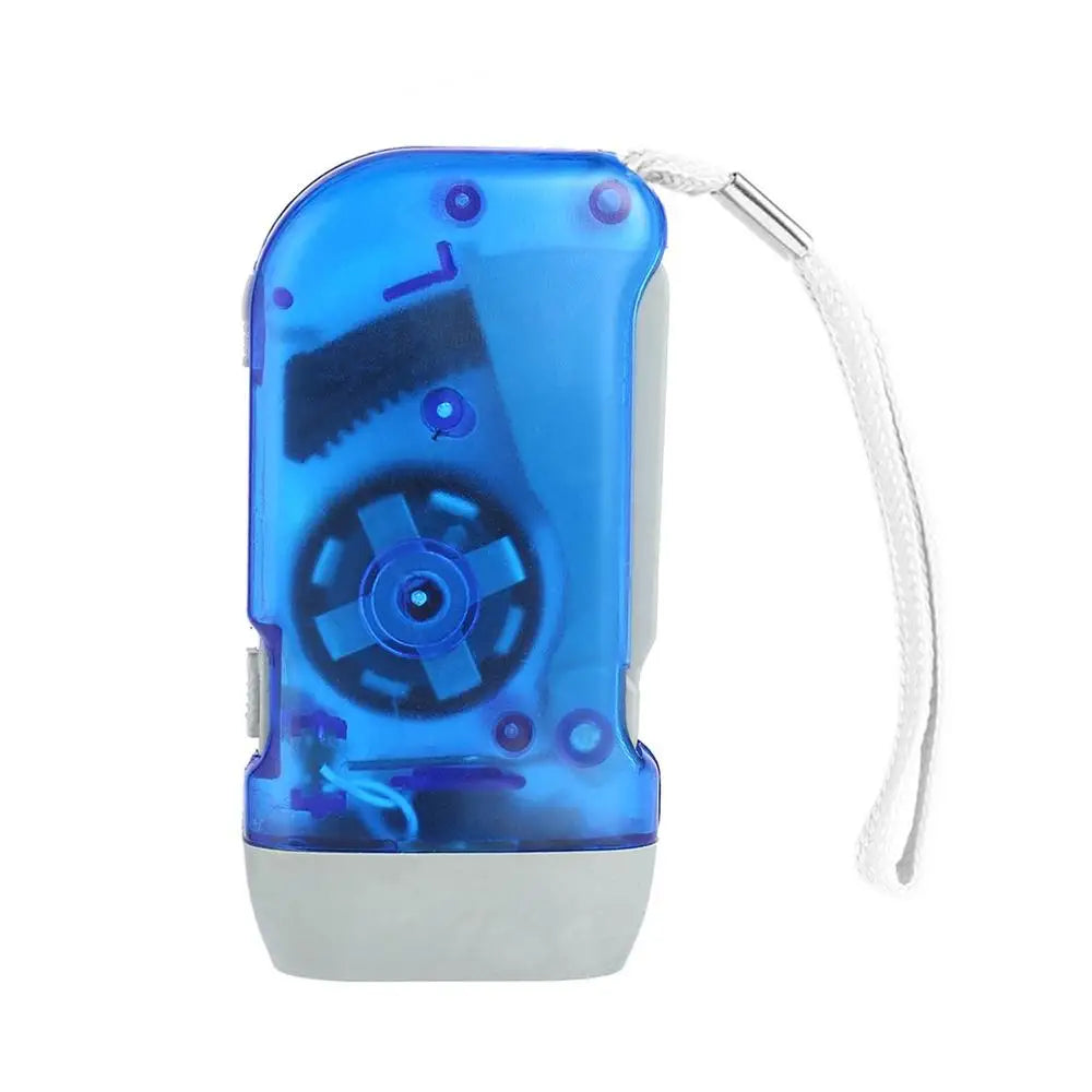 New 3 LED Hand Pressing Dynamo Crank Power Wind Up Flashlight Torch Light Hand Press Crank Camping Lamp Light for Outdoor Home