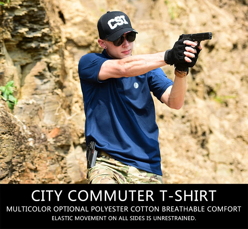 Tactical T-Shirts Outdoor Sport Quick Dry Tee Lightweight Short Sleeve Shirt Hiking Hunting Combat Men Clothing Breathable