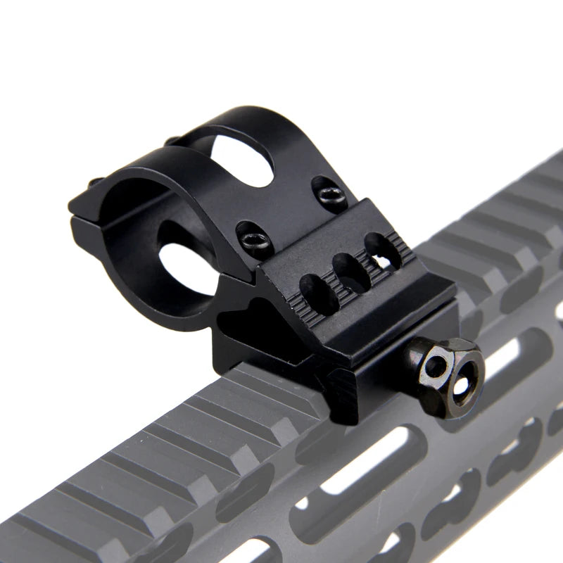 Tactical Hunting Flashlight 1 Mode Torch with Weaver Rail Scope Mount+Pressure Switch+18650 Battery+USB Charger