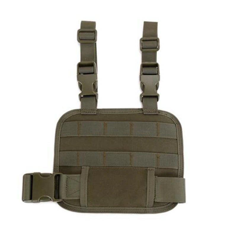 Tactical Drop Leg Platform Hunting Thigh MOLLE Rig with Adjustable Belt & Thigh Straps for Universal Holster