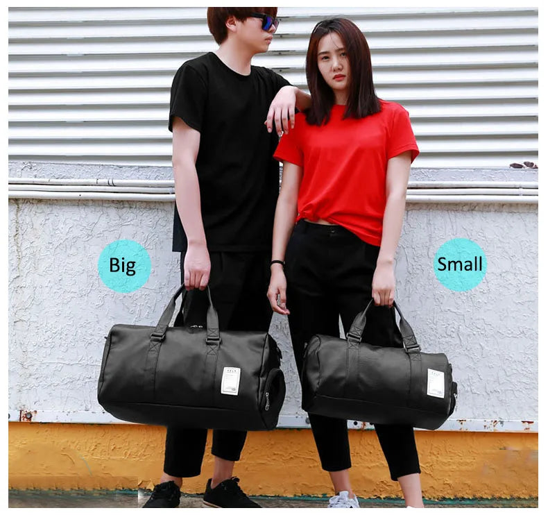 Gym Bag Leather Sport Bags Dry Wet Bags Men Training for Shoes Fitness Yoga Travel Luggage Shoulder Sac De Sport Bag weekend bag