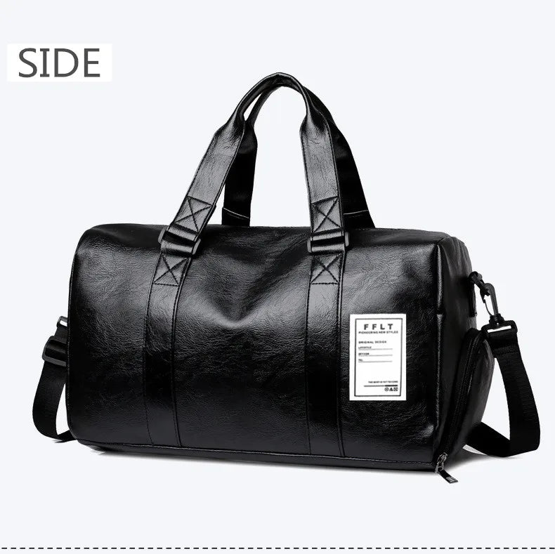 Gym Bag Leather Sport Bags Dry Wet Bags Men Training for Shoes Fitness Yoga Travel Luggage Shoulder Sac De Sport Bag weekend bag