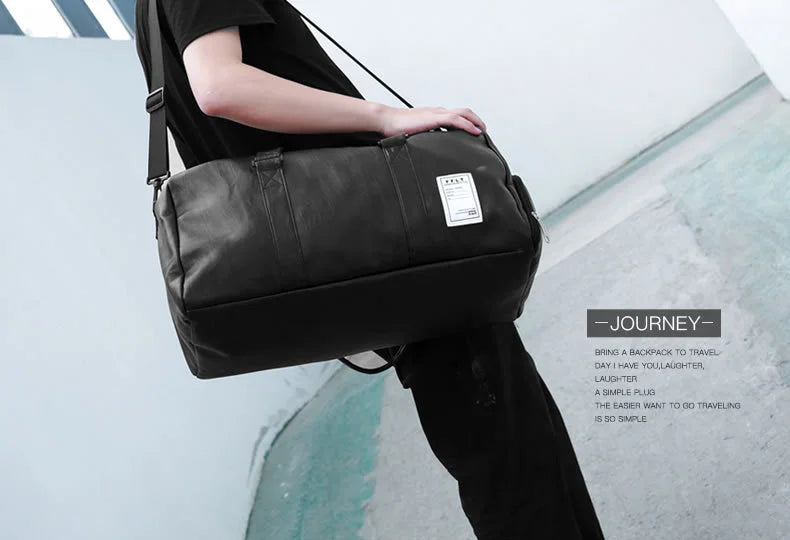 Gym Bag Leather Sport Bags Dry Wet Bags Men Training for Shoes Fitness Yoga Travel Luggage Shoulder Sac De Sport Bag weekend bag