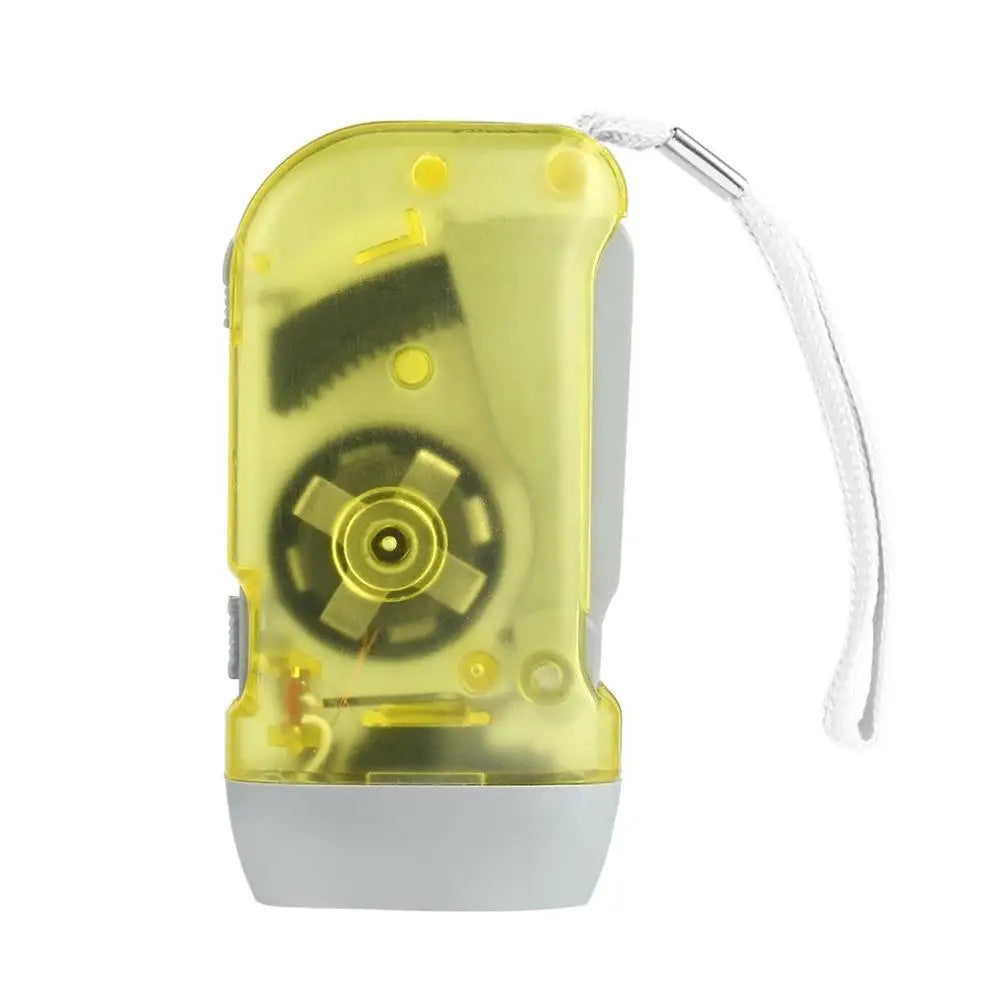 New 3 LED Hand Pressing Dynamo Crank Power Wind Up Flashlight Torch Light Hand Press Crank Camping Lamp Light for Outdoor Home