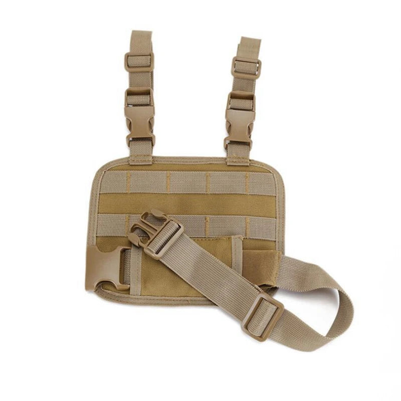Tactical Drop Leg Platform Hunting Thigh MOLLE Rig with Adjustable Belt & Thigh Straps for Universal Holster