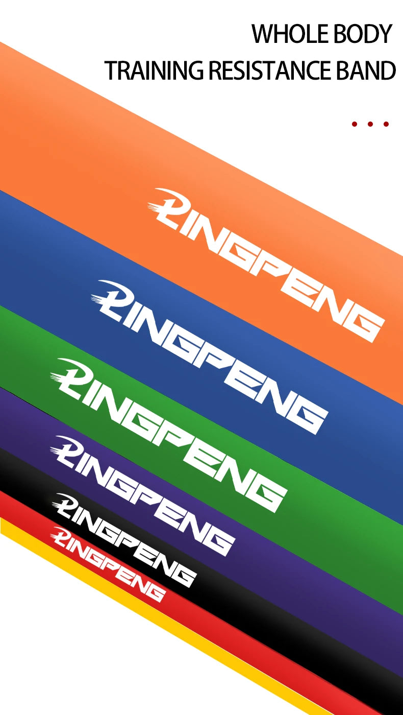 Gym Equipment Resistance Bands Elastic Fitness Bands Sport Exercise At Home Bodybuilding Rubber Leagues Portable Body Building