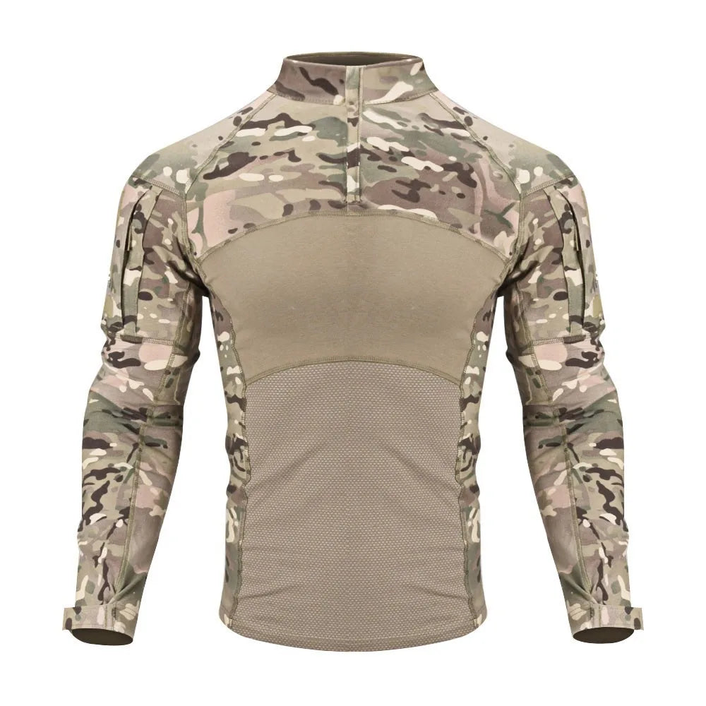 Tactical Frog Shirt Combat Uniform Long Sleeve Breathable Men's Outdoor Airsoft Hunting Sport Military Clothing SINAIRSOFT