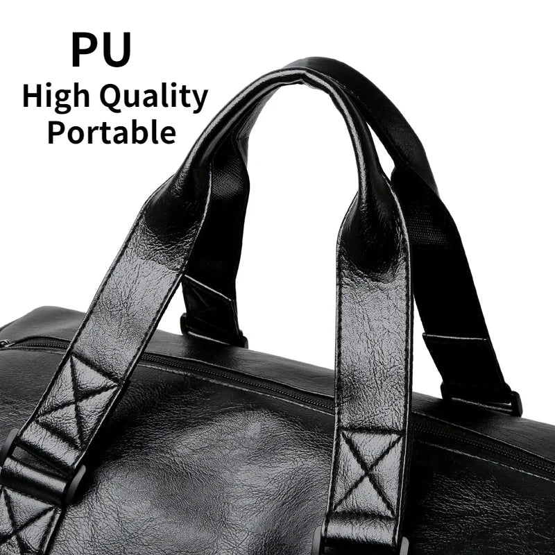 Gym Bag Leather Sport Bags Dry Wet Bags Men Training for Shoes Fitness Yoga Travel Luggage Shoulder Sac De Sport Bag weekend bag