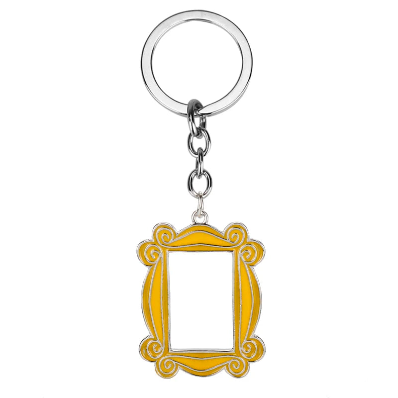 TV show Friends Keychain Central Perk Coffee Time Photo Frame Key Chain For Best friend Car Keyring llavero Jewelry Gifts