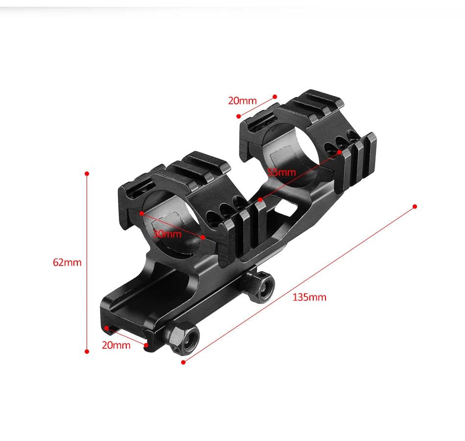 FIRE WOLF 1.5-4X30 Hunting Tactical Optical Rifle Scope with Red Green Illuminated Cross Turret lock Scope Range Airsoft Mirror