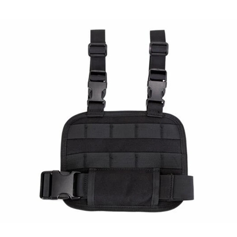Tactical Drop Leg Platform Hunting Thigh MOLLE Rig with Adjustable Belt & Thigh Straps for Universal Holster