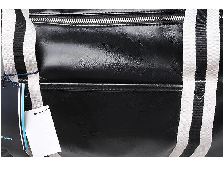 Gym Bag Men And Women Shoulder Bag Messenger Portable Training Basketball Bag Cylinder Travel Bag Sports Leather Handbag Tennis