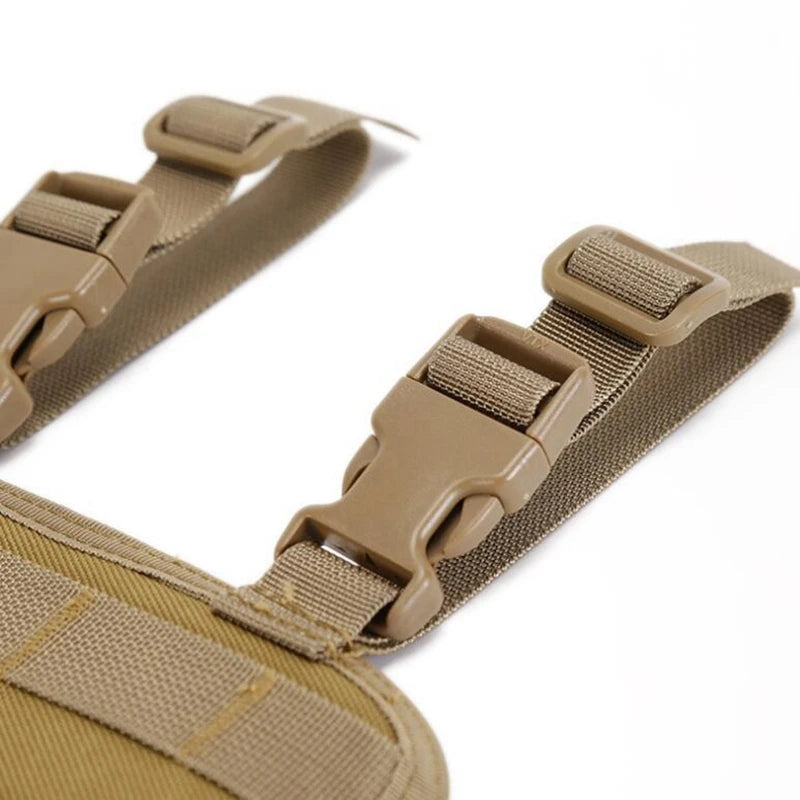 Tactical Drop Leg Platform Hunting Thigh MOLLE Rig with Adjustable Belt & Thigh Straps for Universal Holster