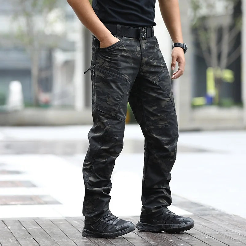 Tactical pants Men's slim-fit training pants Waterproof spring and fall outdoor overalls assault pants