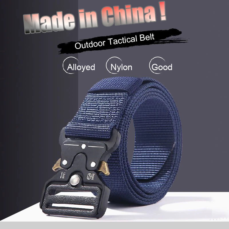 Tactical Waist Belt - Durable Automatic Buckle, Perfect for Outdoor Adventures, Unisex Accessories for Men and Women